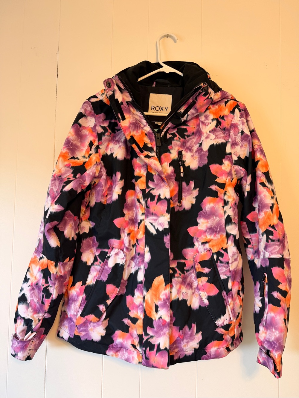 Roxy DryFlight 10K Floral Ski Snowboard Jacket Women’s Small